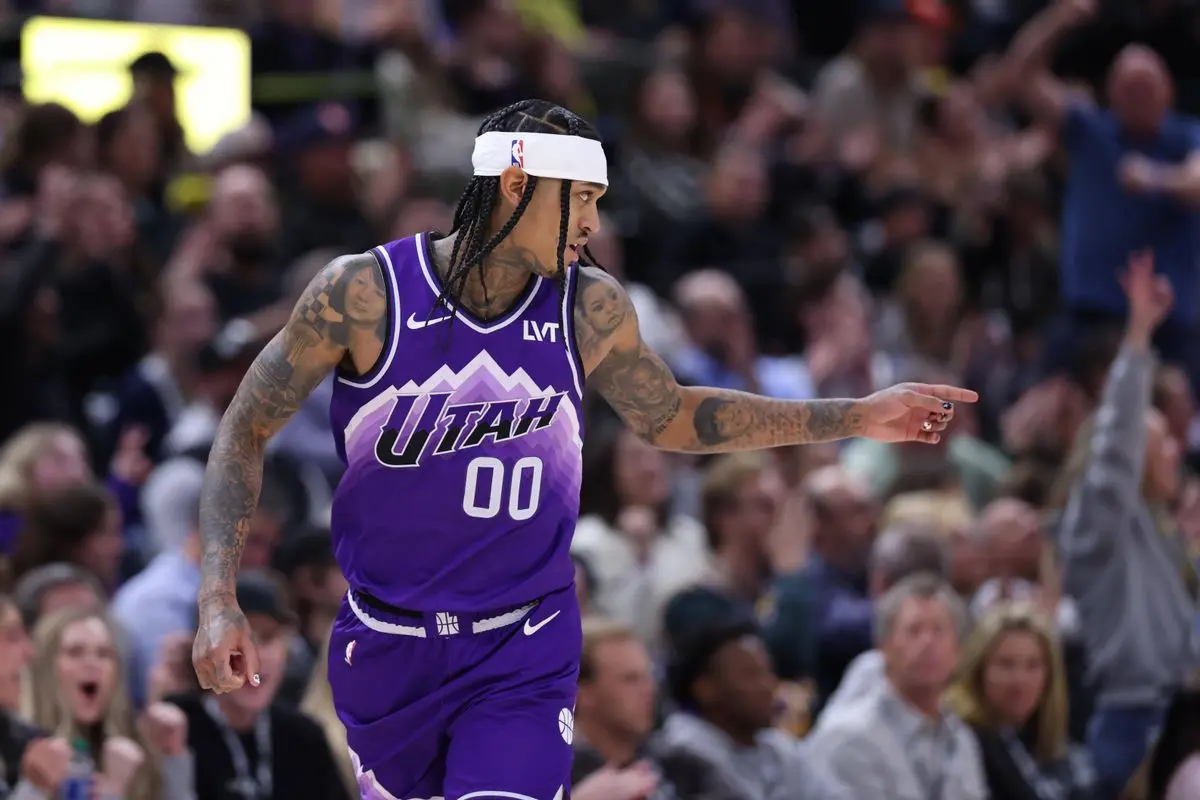 上赛季在, 在爵士队无, 二的首发阵 上赛季在, 在爵士队无, 二的首发阵